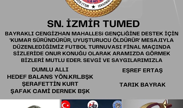 İzmir'de Toplumsal Uyuşturucu ile Mücadele İçin Sporun Gücü Kullanıldı