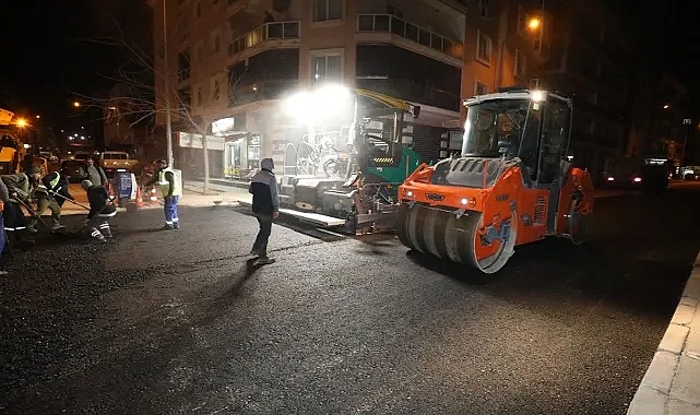 Menderes'te asfalt çalışmaları tam gaz!