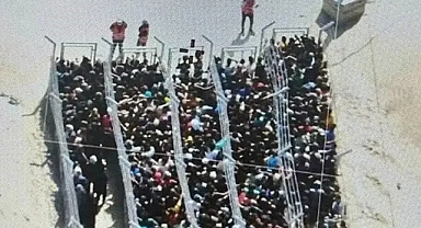Görüntüler Gazze'den: Nazi kampları benzetmesi!
