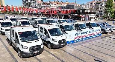 Aydın Büyükşehir Belediyesi’nden 24 yeni hizmet aracı
