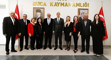 Buca’da Anlamlı Buluşma: ADD’den Kaymakam Gürbüz’e Nezaket Ziyareti
